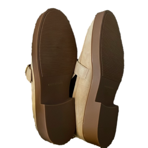 297. STUART WEITZMAN Brenna Loafer In Golden Beige - Picture 5 of 5